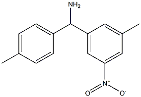 (3-methyl-5-nitrophenyl)(4-methylphenyl)methanamine Struktur