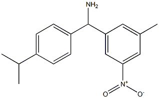 (3-methyl-5-nitrophenyl)[4-(propan-2-yl)phenyl]methanamine Struktur