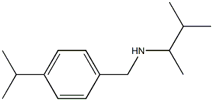 (3-methylbutan-2-yl)({[4-(propan-2-yl)phenyl]methyl})amine Struktur