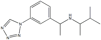 (3-methylbutan-2-yl)({1-[3-(1H-1,2,3,4-tetrazol-1-yl)phenyl]ethyl})amine Struktur