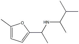 (3-methylbutan-2-yl)[1-(5-methylfuran-2-yl)ethyl]amine Struktur