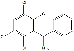 (3-methylphenyl)(2,3,5,6-tetrachlorophenyl)methanamine Struktur