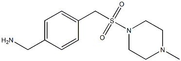 (4-{[(4-methylpiperazine-1-)sulfonyl]methyl}phenyl)methanamine Struktur