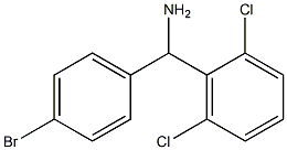 (4-bromophenyl)(2,6-dichlorophenyl)methanamine Struktur