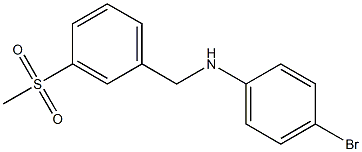 (4-bromophenyl)[3-(methylsulfonyl)phenyl]methylamine Struktur