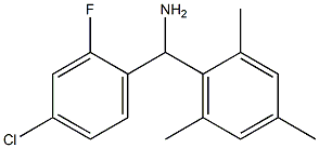 (4-chloro-2-fluorophenyl)(2,4,6-trimethylphenyl)methanamine Struktur