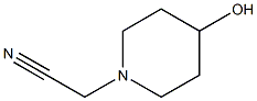 (4-hydroxypiperidin-1-yl)acetonitrile Struktur