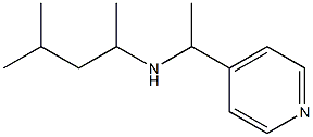 (4-methylpentan-2-yl)[1-(pyridin-4-yl)ethyl]amine Struktur