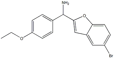 (5-bromo-1-benzofuran-2-yl)(4-ethoxyphenyl)methanamine Struktur