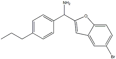 (5-bromo-1-benzofuran-2-yl)(4-propylphenyl)methanamine Struktur