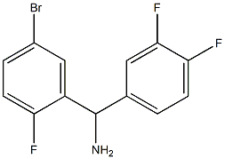 (5-bromo-2-fluorophenyl)(3,4-difluorophenyl)methanamine Struktur