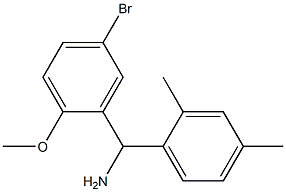 (5-bromo-2-methoxyphenyl)(2,4-dimethylphenyl)methanamine Struktur