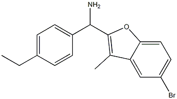 (5-bromo-3-methyl-1-benzofuran-2-yl)(4-ethylphenyl)methanamine Struktur