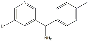 (5-bromopyridin-3-yl)(4-methylphenyl)methanamine Struktur