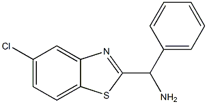 (5-chloro-1,3-benzothiazol-2-yl)(phenyl)methanamine Struktur