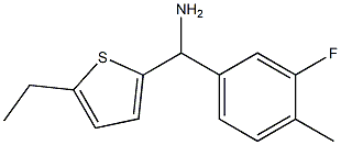 (5-ethylthiophen-2-yl)(3-fluoro-4-methylphenyl)methanamine Struktur