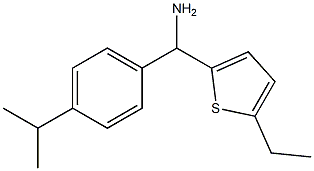 (5-ethylthiophen-2-yl)[4-(propan-2-yl)phenyl]methanamine Struktur