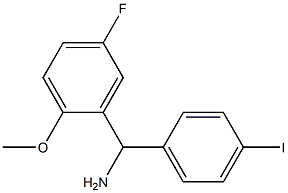 (5-fluoro-2-methoxyphenyl)(4-iodophenyl)methanamine Struktur