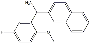 (5-fluoro-2-methoxyphenyl)(naphthalen-2-yl)methanamine Struktur