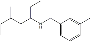 (5-methylheptan-3-yl)[(3-methylphenyl)methyl]amine Struktur