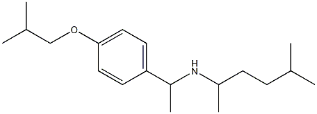 (5-methylhexan-2-yl)({1-[4-(2-methylpropoxy)phenyl]ethyl})amine Struktur