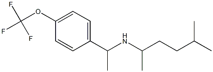 (5-methylhexan-2-yl)({1-[4-(trifluoromethoxy)phenyl]ethyl})amine Struktur