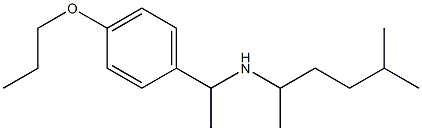 (5-methylhexan-2-yl)[1-(4-propoxyphenyl)ethyl]amine Struktur