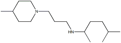 (5-methylhexan-2-yl)[3-(4-methylpiperidin-1-yl)propyl]amine Struktur