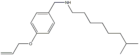 (7-methyloctyl)({[4-(prop-2-en-1-yloxy)phenyl]methyl})amine Struktur