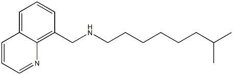 (7-methyloctyl)(quinolin-8-ylmethyl)amine Struktur