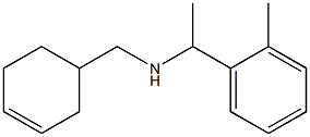 (cyclohex-3-en-1-ylmethyl)[1-(2-methylphenyl)ethyl]amine Struktur