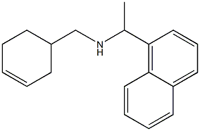 (cyclohex-3-en-1-ylmethyl)[1-(naphthalen-1-yl)ethyl]amine Struktur