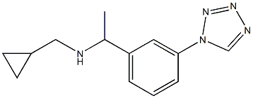 (cyclopropylmethyl)({1-[3-(1H-1,2,3,4-tetrazol-1-yl)phenyl]ethyl})amine Struktur