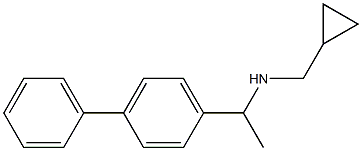 (cyclopropylmethyl)[1-(4-phenylphenyl)ethyl]amine Struktur