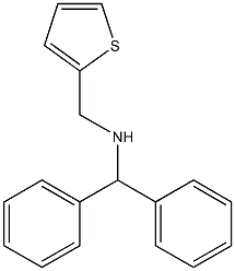 (diphenylmethyl)(thiophen-2-ylmethyl)amine Struktur