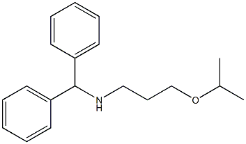 (diphenylmethyl)[3-(propan-2-yloxy)propyl]amine Struktur