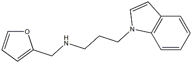 (furan-2-ylmethyl)[3-(1H-indol-1-yl)propyl]amine Struktur