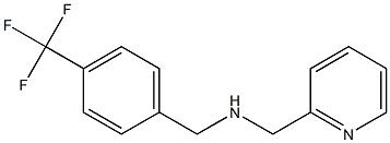 (pyridin-2-ylmethyl)({[4-(trifluoromethyl)phenyl]methyl})amine Struktur