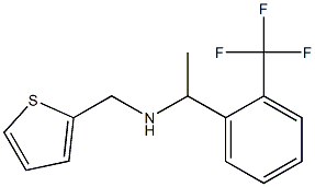 (thiophen-2-ylmethyl)({1-[2-(trifluoromethyl)phenyl]ethyl})amine Struktur