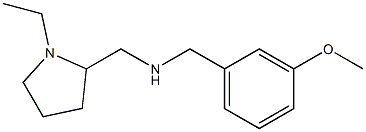 [(1-ethylpyrrolidin-2-yl)methyl][(3-methoxyphenyl)methyl]amine Struktur