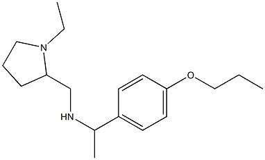 [(1-ethylpyrrolidin-2-yl)methyl][1-(4-propoxyphenyl)ethyl]amine Struktur