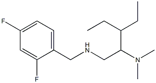 [(2,4-difluorophenyl)methyl][2-(dimethylamino)-3-ethylpentyl]amine Struktur