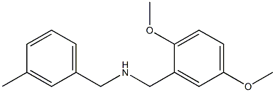 [(2,5-dimethoxyphenyl)methyl][(3-methylphenyl)methyl]amine Struktur