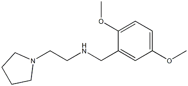 [(2,5-dimethoxyphenyl)methyl][2-(pyrrolidin-1-yl)ethyl]amine Struktur