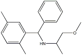 [(2,5-dimethylphenyl)(phenyl)methyl](1-methoxypropan-2-yl)amine Struktur