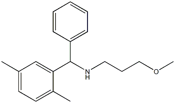 [(2,5-dimethylphenyl)(phenyl)methyl](3-methoxypropyl)amine Struktur