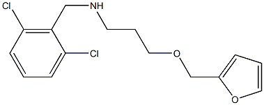 [(2,6-dichlorophenyl)methyl][3-(furan-2-ylmethoxy)propyl]amine Struktur