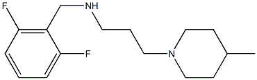 [(2,6-difluorophenyl)methyl][3-(4-methylpiperidin-1-yl)propyl]amine Struktur