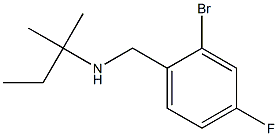 [(2-bromo-4-fluorophenyl)methyl](2-methylbutan-2-yl)amine Struktur