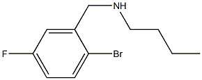 [(2-bromo-5-fluorophenyl)methyl](butyl)amine Struktur